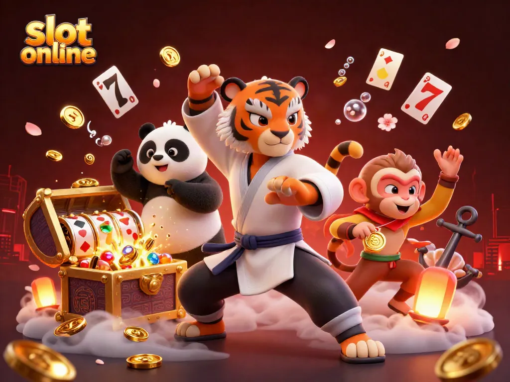 Spin the reels with thrilling "slot online" adventures featuring dynamic characters and vibrant casino elements.